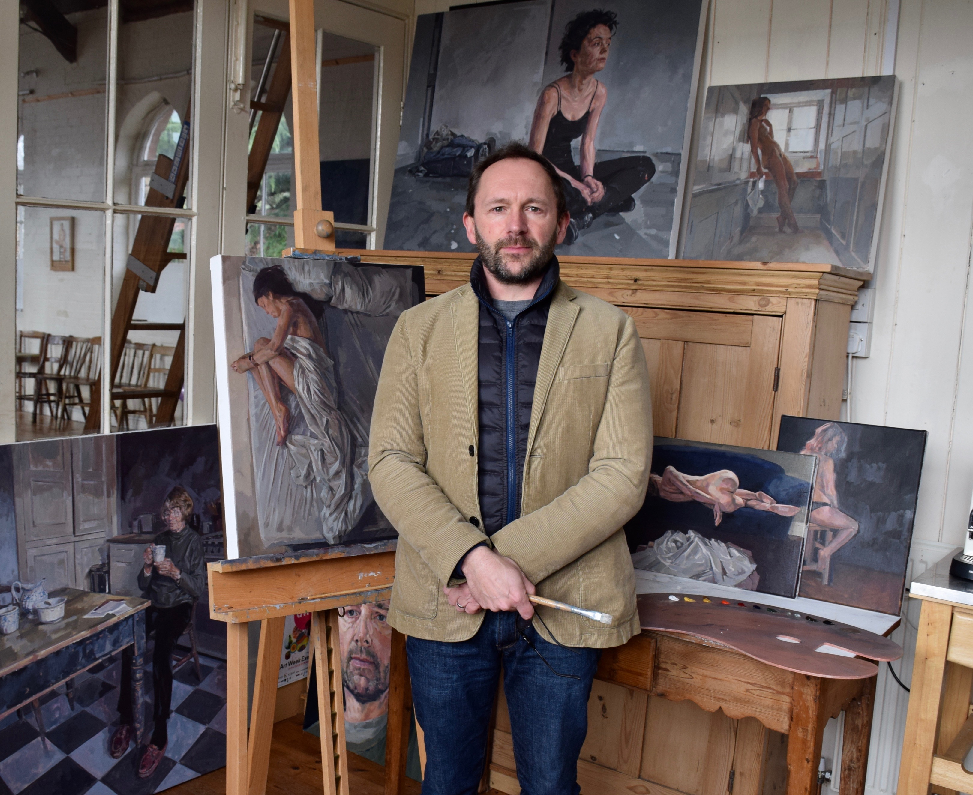 Exeter artist takes part in Sky Arts’ Portrait Artist of the Year The